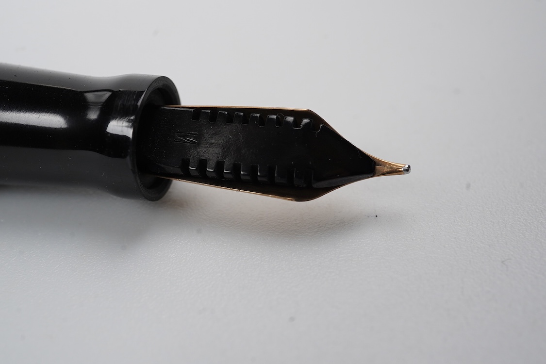 A Wahl Eversharp Doric fountain pen, lever filler with 14ct. gold nib